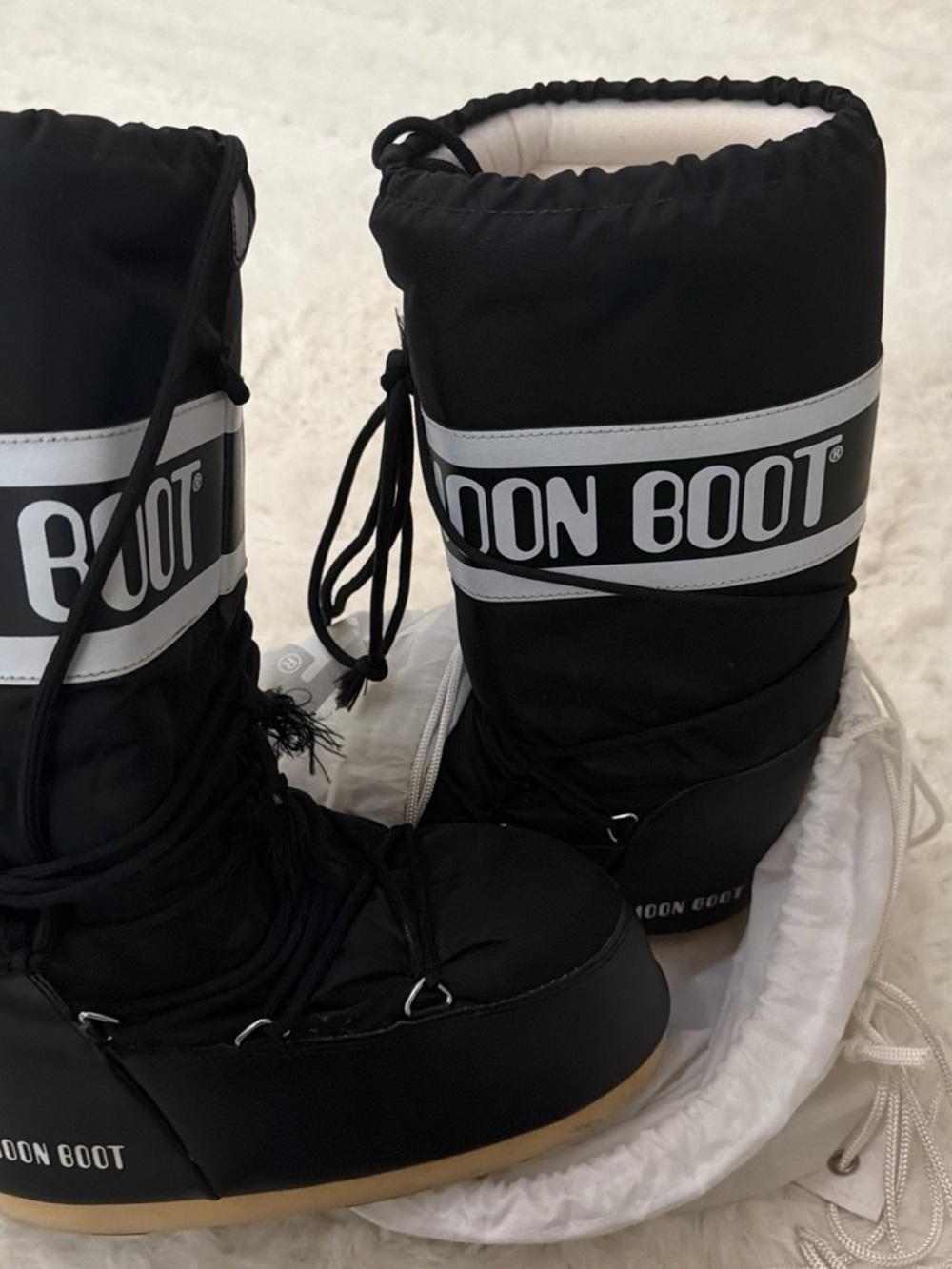 Moon Boot Women's Winter Boots in Black and White